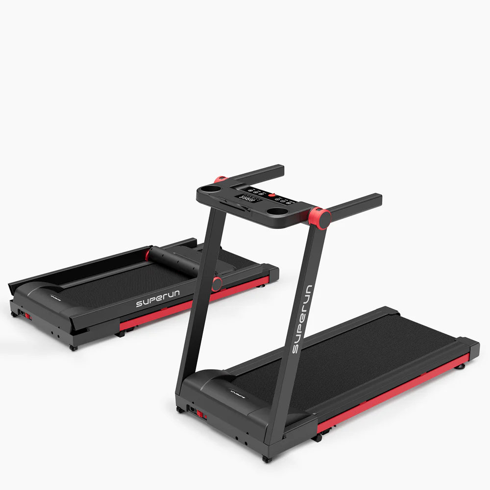 SupeRun Inclined Foldable Smart 10 MPH Online Racing Treadmill